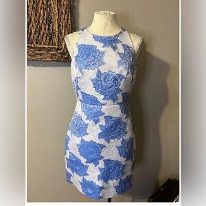 Adrianna Papell Dress blue , never worn, beautiful dress for coctail party